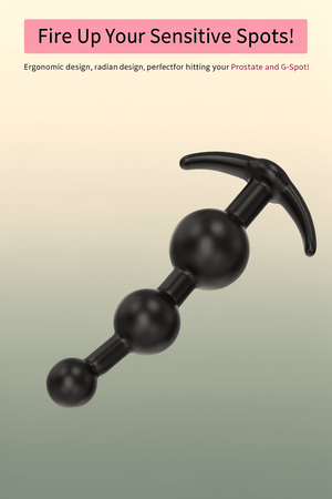 2PCS Anal Beads & Butt Plug, Silicone Anal Training Kit, Flexible Anal Bead Sex Toys with Different Size Anal Balls Prostate Massage, Anal Plugs for Men Women Couples Anus Dilator Dildo Anal Toys - Mairalea