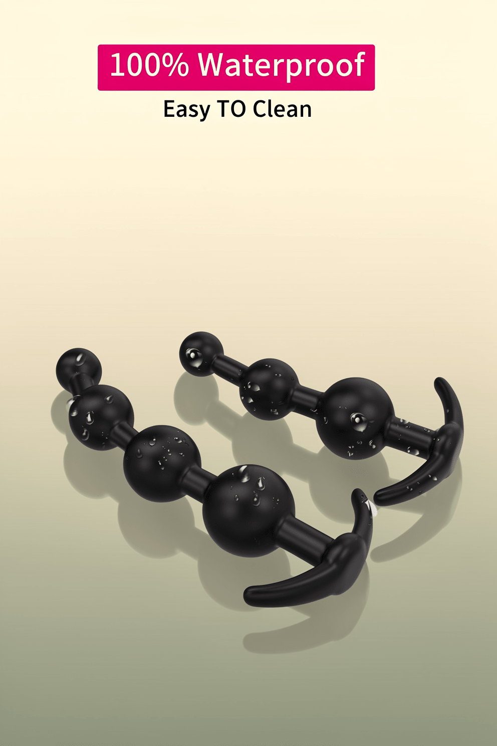 2PCS Anal Beads & Butt Plug, Silicone Anal Training Kit, Flexible Anal Bead Sex Toys with Different Size Anal Balls Prostate Massage, Anal Plugs for Men Women Couples Anus Dilator Dildo Anal Toys - Mairalea