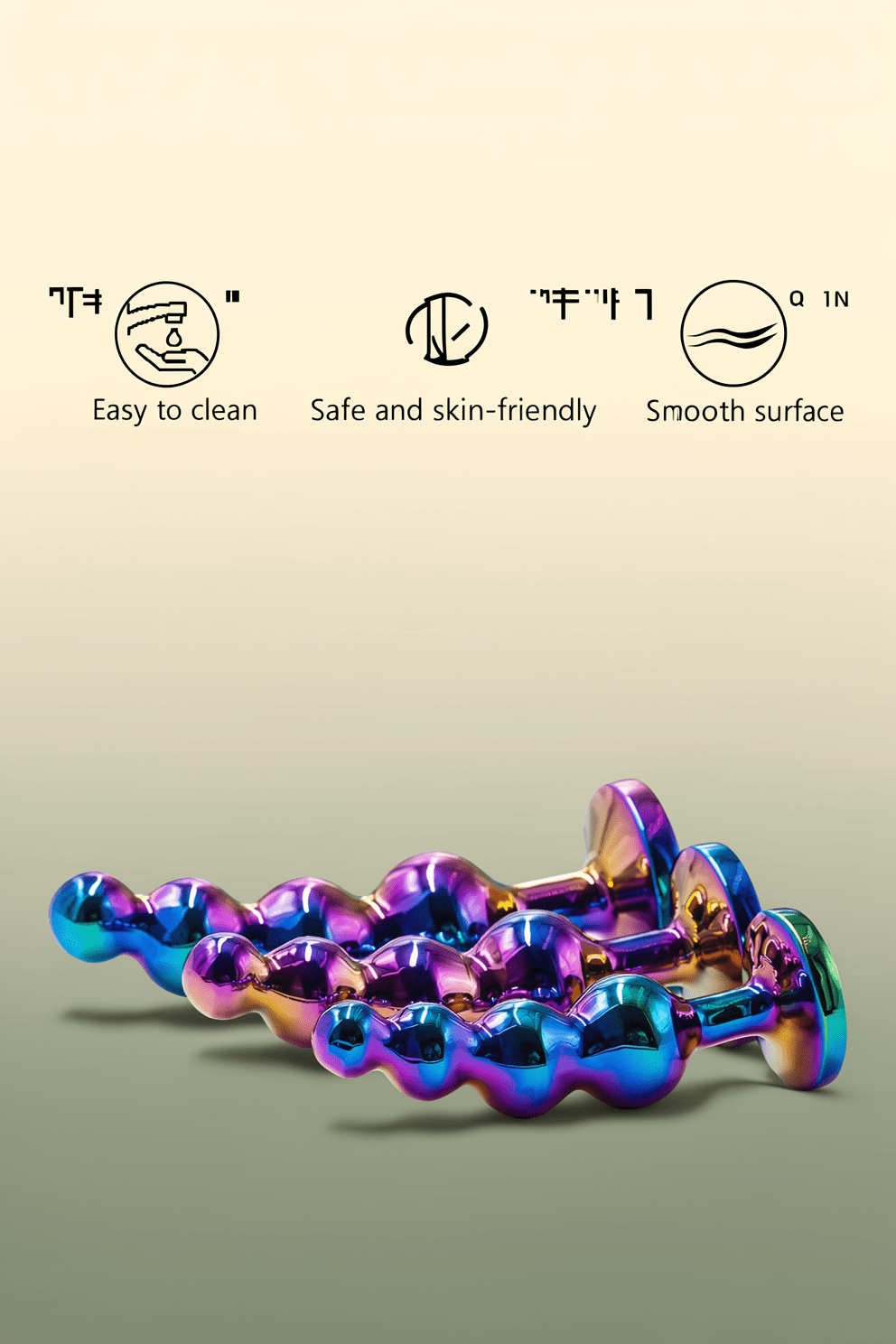 3 PCS Metal Anal Butt Plug Sex Toys,Gilingirl Stainless Steel Butt Beads with Jewelry Design for Women Men and Couple,Prostate Massager Anal Training Set Adult Toys for Beginners - Mairalea