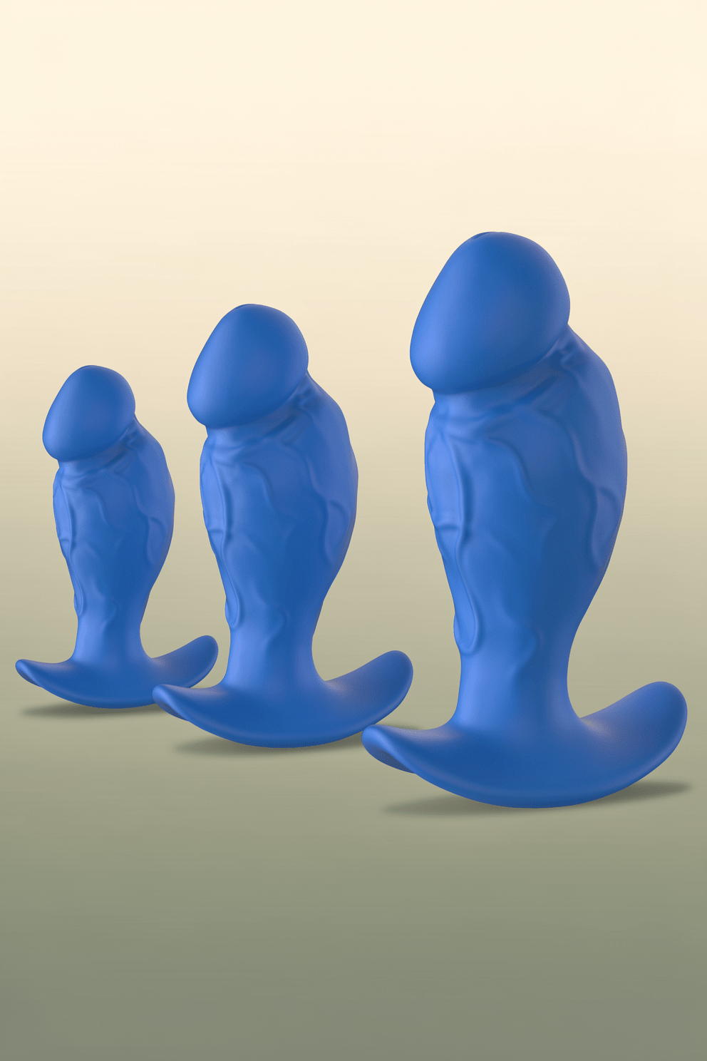 3PCS Anal Plug Set Silicone Butt Plug Anal Training Kit for Men Women, Anal Dildo with Flared Anchor Base, Beginners to Advanced Users Sizes, Comfortable Long-Term Wear Sex Toys for Couples Black - Mairalea
