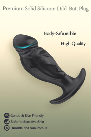 3PCS Anal Plug Set Silicone Butt Plug Anal Training Kit for Men Women, Anal Dildo with Flared Anchor Base, Beginners to Advanced Users Sizes, Comfortable Long-Term Wear Sex Toys for Couples Black - Mairalea