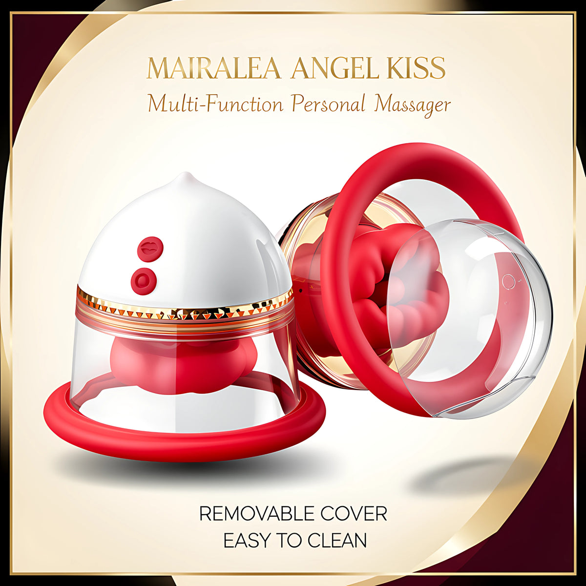 Angel Kiss Wearable Breast Massager – Suction, Massage & Soft Silicone Design