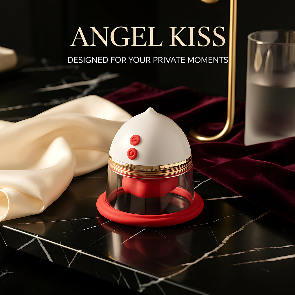 Angel Kiss Wearable Breast Massager – Suction, Massage & Soft Silicone Design