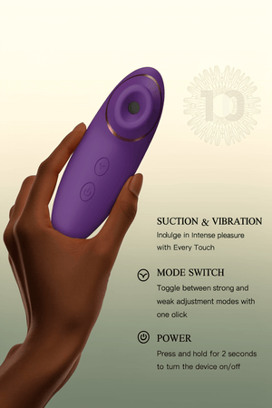 Adult Toys Dildo Sucking Vibrator - 2 in 1 Clitoris Stimulator with 9 Sucking & Vibrating Modes for Women Clitoral Nipple, Waterproof Rose Sex Toys Clit Sucker Sex Machine for Female Couples Pleasure - Mairalea
