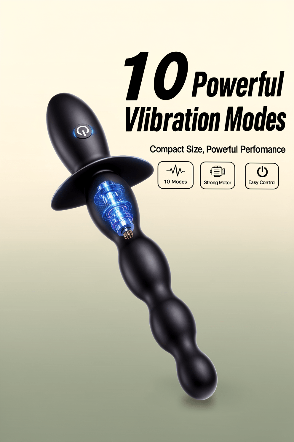 Anal Beads Prostate Massager - BEISAR Anal Vibrator Beginner-Friendly 10 Vibrating Butt Plug with APP Control, Flexible Soft Silicone Anal Toys Male Sex Toys for Men Women Couples Waterproof - Mairalea