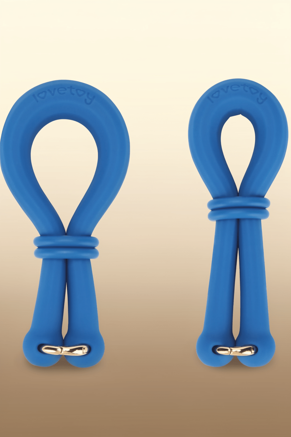 AnyFit Plus Blue Adjustable Silicone Stretcher Ring Dual Loop Cock Ring & Ball Stretcher Erection Enhancer Body Safe Comfortable Design Sex Toys for Men Multi-Functional Pleasure & Stimulation - Mairalea