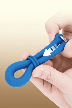 AnyFit Plus Blue Adjustable Silicone Stretcher Ring Dual Loop Cock Ring & Ball Stretcher Erection Enhancer Body Safe Comfortable Design Sex Toys for Men Multi-Functional Pleasure & Stimulation - Mairalea