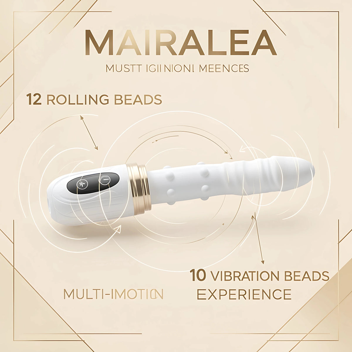 App Controlled Rolling Bead Massager – Dynamic Motion Vibrating Wellness Device - Mairalea
