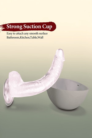 Big Dildo, 11.61 Inch Clear Dildos Lifelike Skin-Touching Feeling, Soft Dildo with Strong Suction Cup, Big Size G-spot Penis Sex Toys for Advanced Women and Men Players - Mairalea