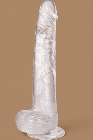 Big Dildo, 11.61 Inch Clear Dildos Lifelike Skin-Touching Feeling, Soft Dildo with Strong Suction Cup, Big Size G-spot Penis Sex Toys for Advanced Women and Men Players - Mairalea