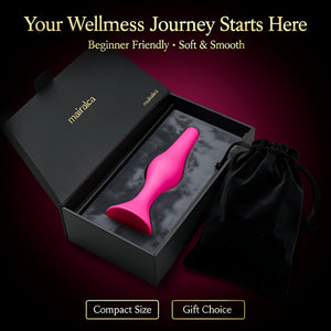 Blush Silicone Butt Plug – 2.5-Inch Beginner Platinum Silicone Anal Plug - Mairalea