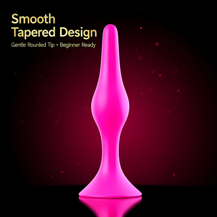 Blush Silicone Butt Plug – 2.5-Inch Beginner Platinum Silicone Anal Plug - Mairalea