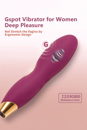 Clitoral Vibrator for Women | Dual Silicone Wand, 10 Patterns 4 Speeds G Spot Stimulator - Mairalea