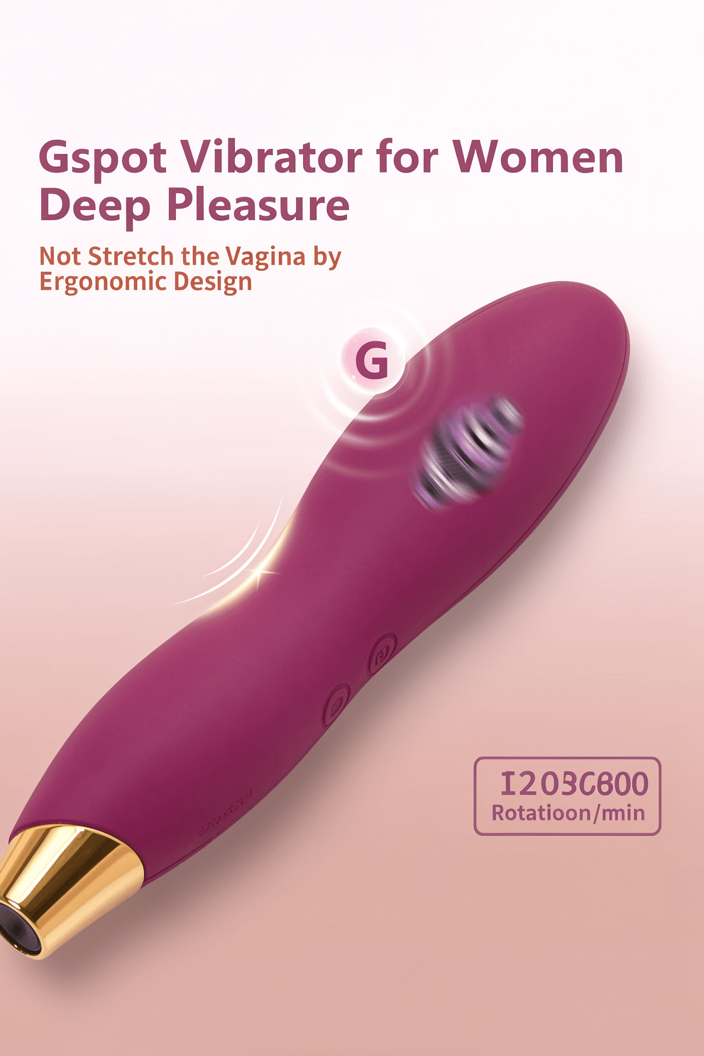Clitoral Vibrator for Women | Dual Silicone Wand, 10 Patterns 4 Speeds G Spot Stimulator - Mairalea
