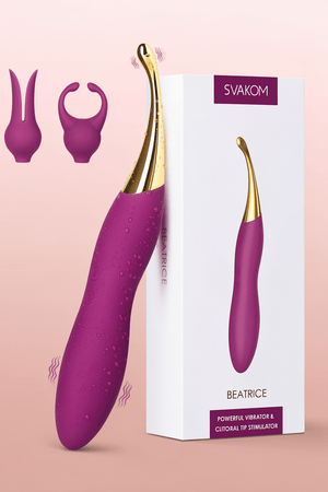 Clitoral Vibrator for Women | Dual Silicone Wand, 10 Patterns 4 Speeds G Spot Stimulator - Mairalea