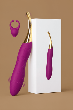 Clitoral Vibrator for Women | Dual Silicone Wand, 10 Patterns 4 Speeds G Spot Stimulator - Mairalea