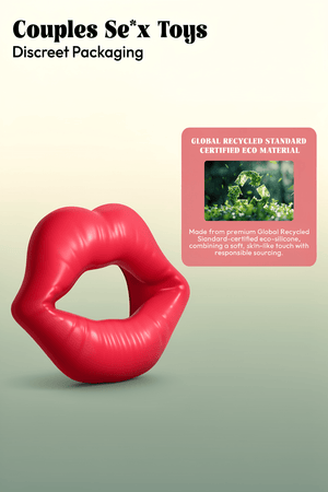 Cock Ring Sex Toys for Men, Male Sex Toy Reusable Silicone Penis Ring, Sexy Lip Cock Ring Design Erection Enhancing and Sex Longer Lasting Stronger Sex Toys for Couples - Mairalea