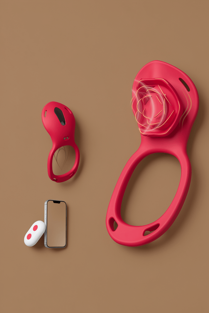 Couples Vibrator Rose App Remote Control Wearable Vibrator, Hands-Free Panty Clitoral Stimulator with Adjustable Strap for Women and Couples - ZOOPLOU Mairalea