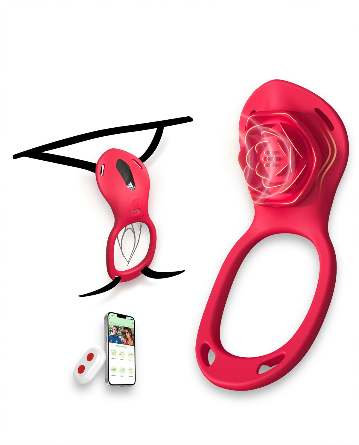 Couples Vibrator App Remote Control Wearable Clitoral & G-Spot Stimulator - Mairalea