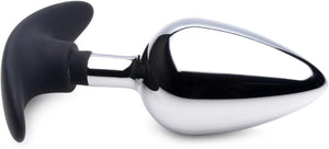 Dark Invader Metal & Silicone Anal Plug Large - Mairalea