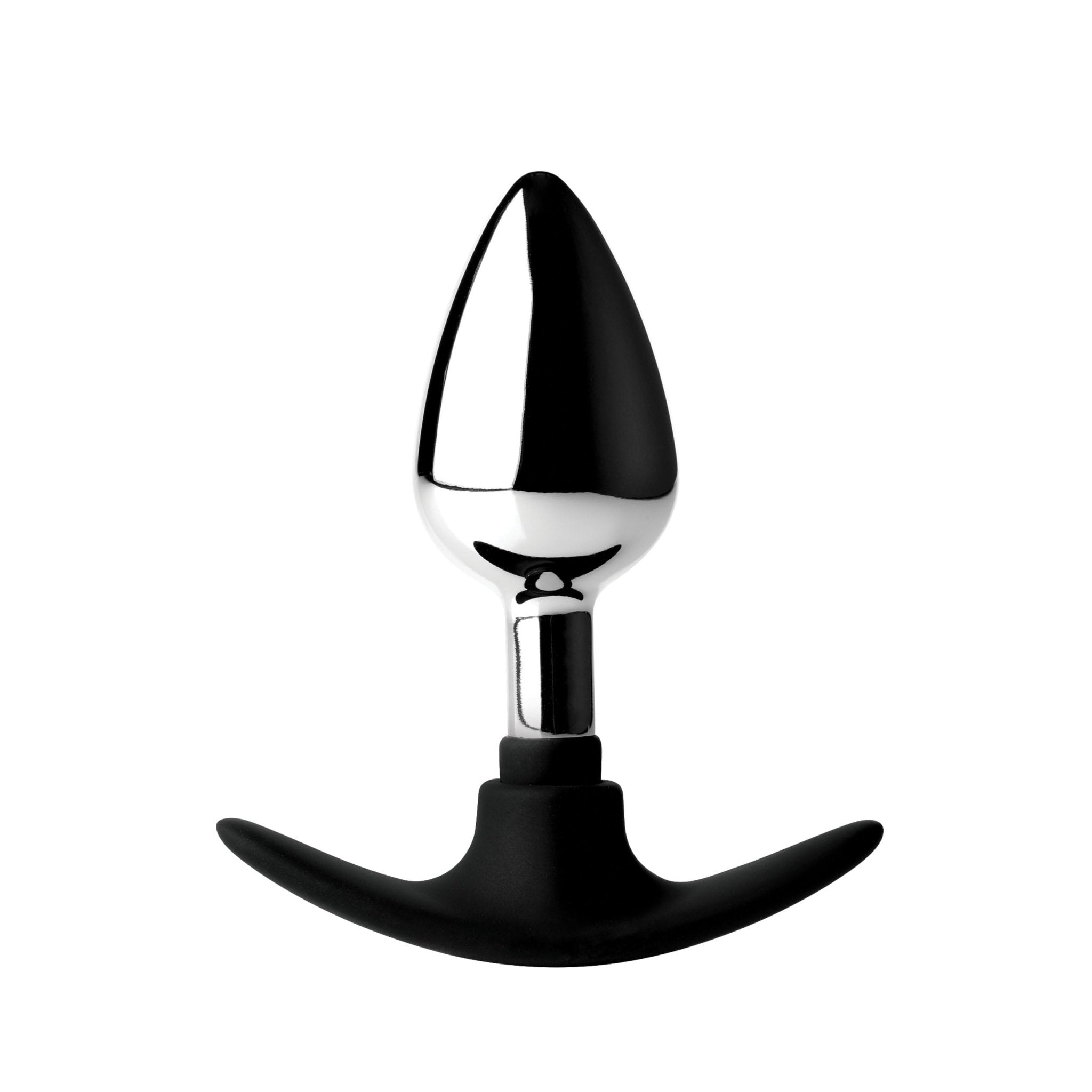 Dark Invader Metal & Silicone Anal Plug Large - Mairalea