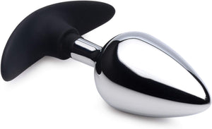 Dark Invader Metal & Silicone Anal Plug Large - Mairalea