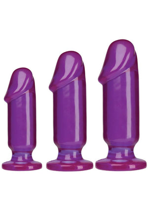 Doc Johnson Crystal Jellies Anal Starter Kit, Clear - Mairalea