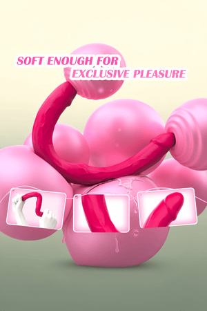 Double Dildo Vibrator Sex Toys: Double Sided Long Dildo with Realistic Glans and Veins Lesbian Sex Toys,Vibrating Strapless Dildos Silicone G Spot and Anal Vibrator with 10 Vibration for Women Couples - Mairalea