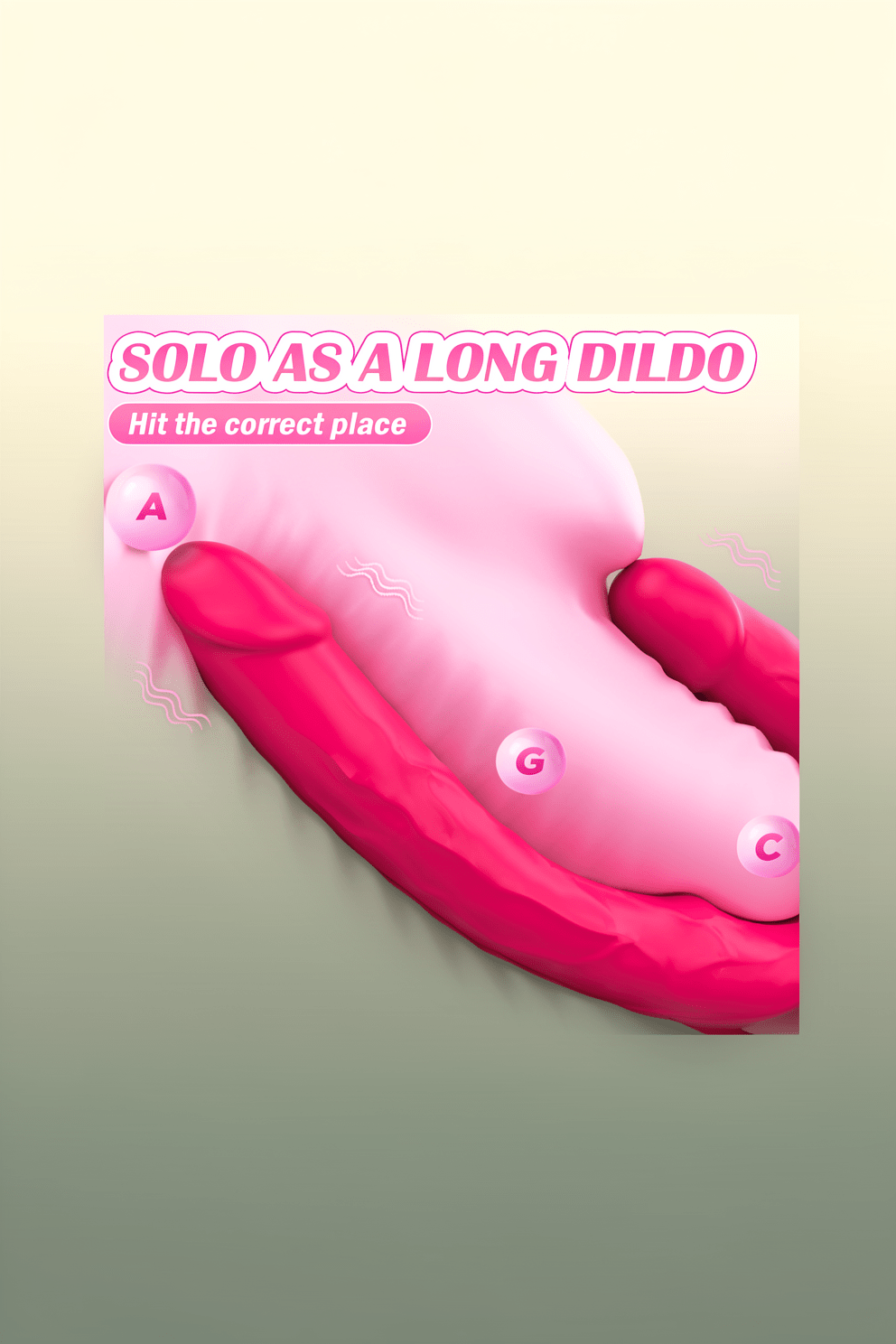 Double Dildo Vibrator Sex Toys: Double Sided Long Dildo with Realistic Glans and Veins Lesbian Sex Toys,Vibrating Strapless Dildos Silicone G Spot and Anal Vibrator with 10 Vibration for Women Couples - Mairalea