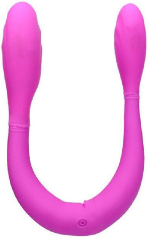 Double-Ended Bendable G-spot Dildo Vibrator – Pinky Time 14.8 Inches Strapless 7 Vibration Mode Dual Motor Vaginal Anal Silicone Waterproof Quiet Rechargeable Gift Idea for Adult Couple Men Women - Mairalea