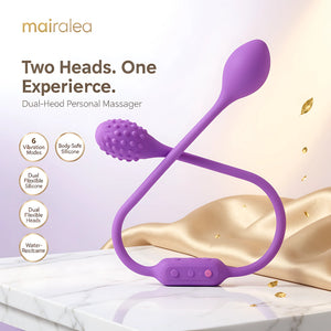 Double Head Vibrator | G-Spot & Bullet Dual Stimulation Silicone Toy - Mairalea