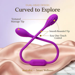 Double Head Vibrator | G-Spot & Bullet Dual Stimulation Silicone Toy - Mairalea