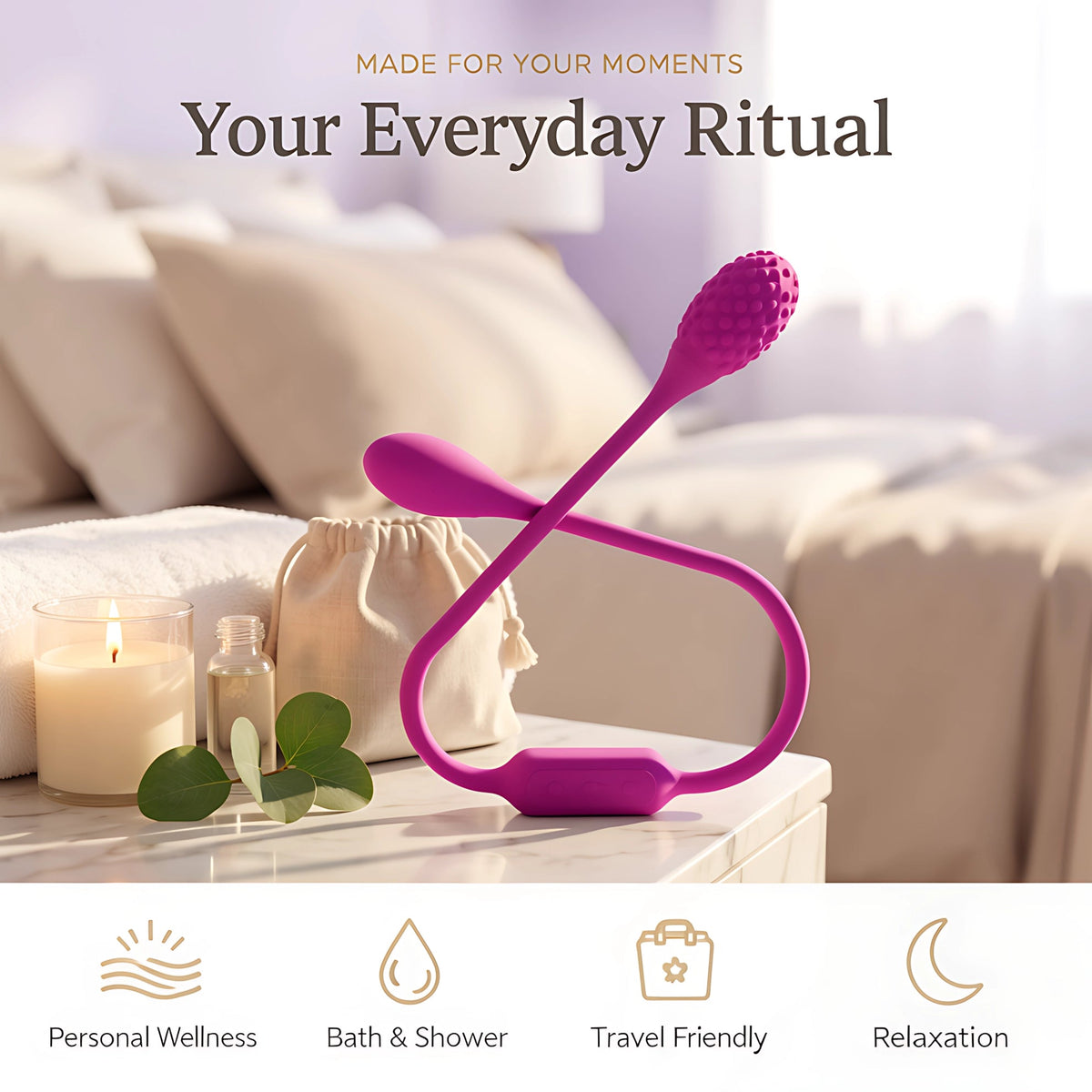 Double Head Vibrator | G-Spot & Bullet Dual Stimulation Silicone Toy - Mairalea