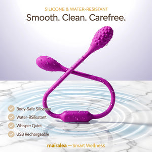Double Head Vibrator | G-Spot & Bullet Dual Stimulation Silicone Toy - Mairalea