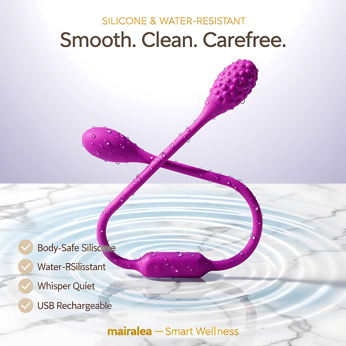 Double Head Vibrator | G-Spot & Bullet Dual Stimulation Silicone Toy - Mairalea