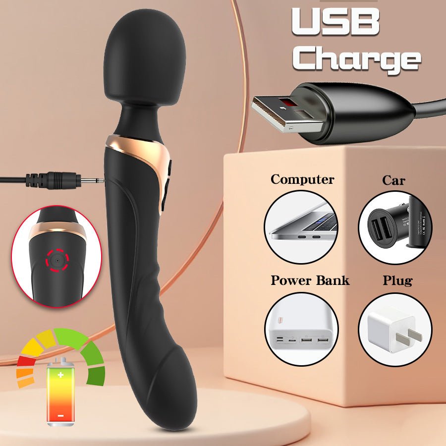 Dual - Head Powerful Vibrating AV Wand - Mairalea