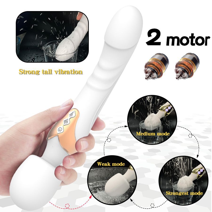 Dual - Head Powerful Vibrating AV Wand - Mairalea