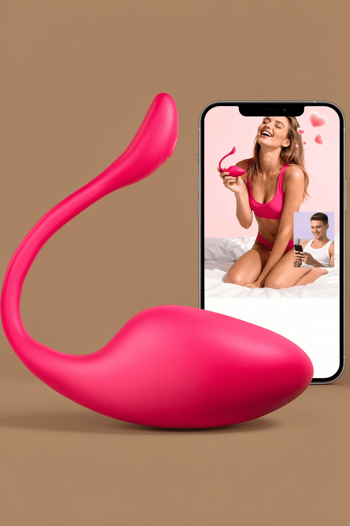 ECRVOM App Controlled Vibrator Wearable Panty Dildo with 9 Vibration Modes for Women Couples