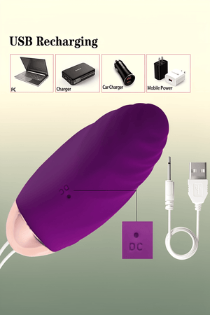 Egg Vibrator with Remote Control 10 Vibration Modes Waterproof Rechargeable Wearable Silicone Bullet Vibrator Silent Adult Toy for Women and Couples - Mairalea
