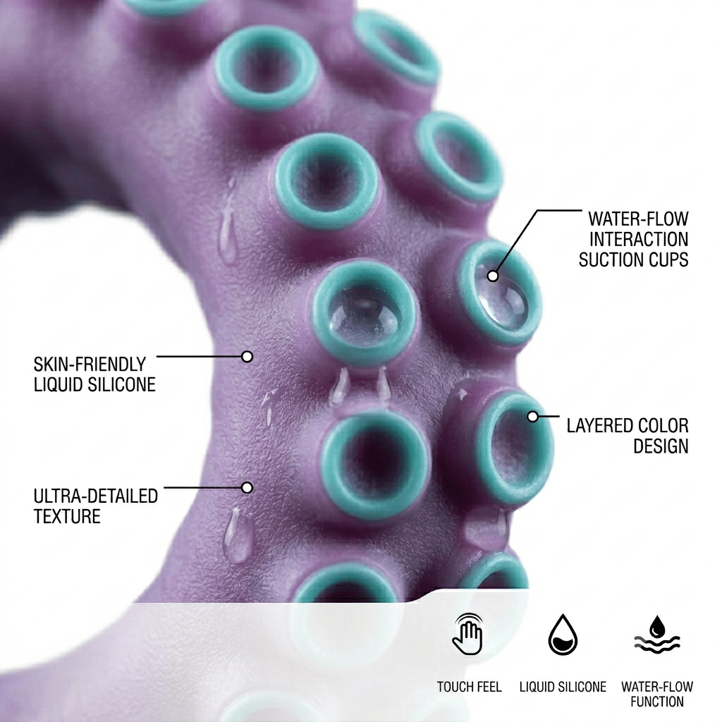 Extra-Long Liquid Silicone Tentacle Plug - Mairalea