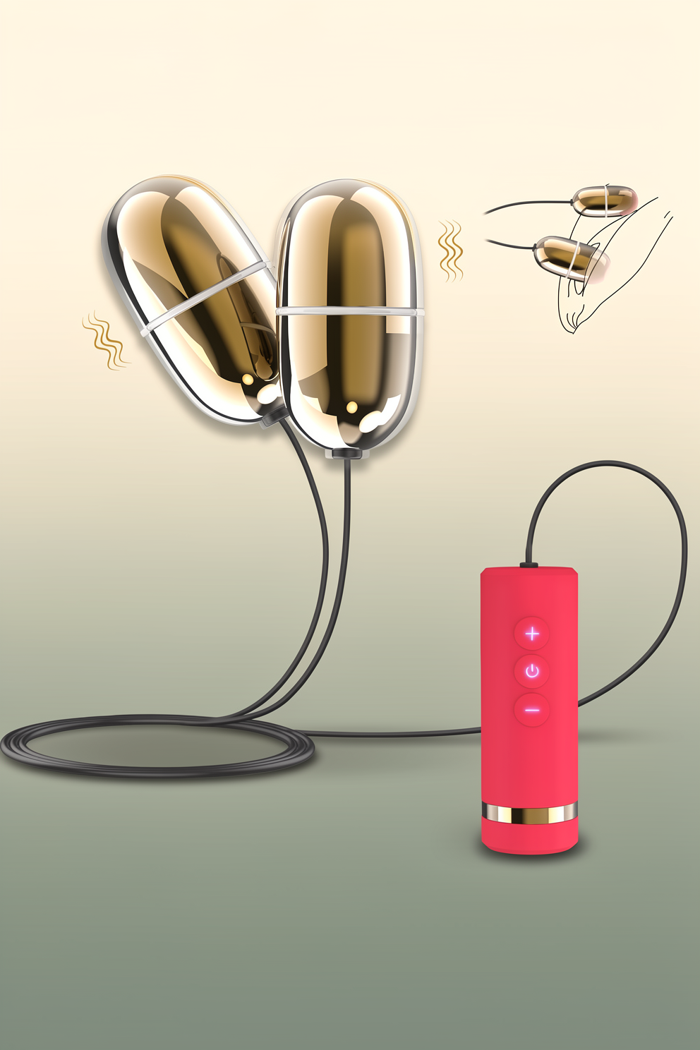 Bullet Vibrator Women Sex Toys, Mini Vibrators with 7 Vibration Modes, Double Egg Massager Female G-spot Clitoral Nipple Stimulation Couple Sex Toy, Vibrator with Remote USB Charging Adult Toys