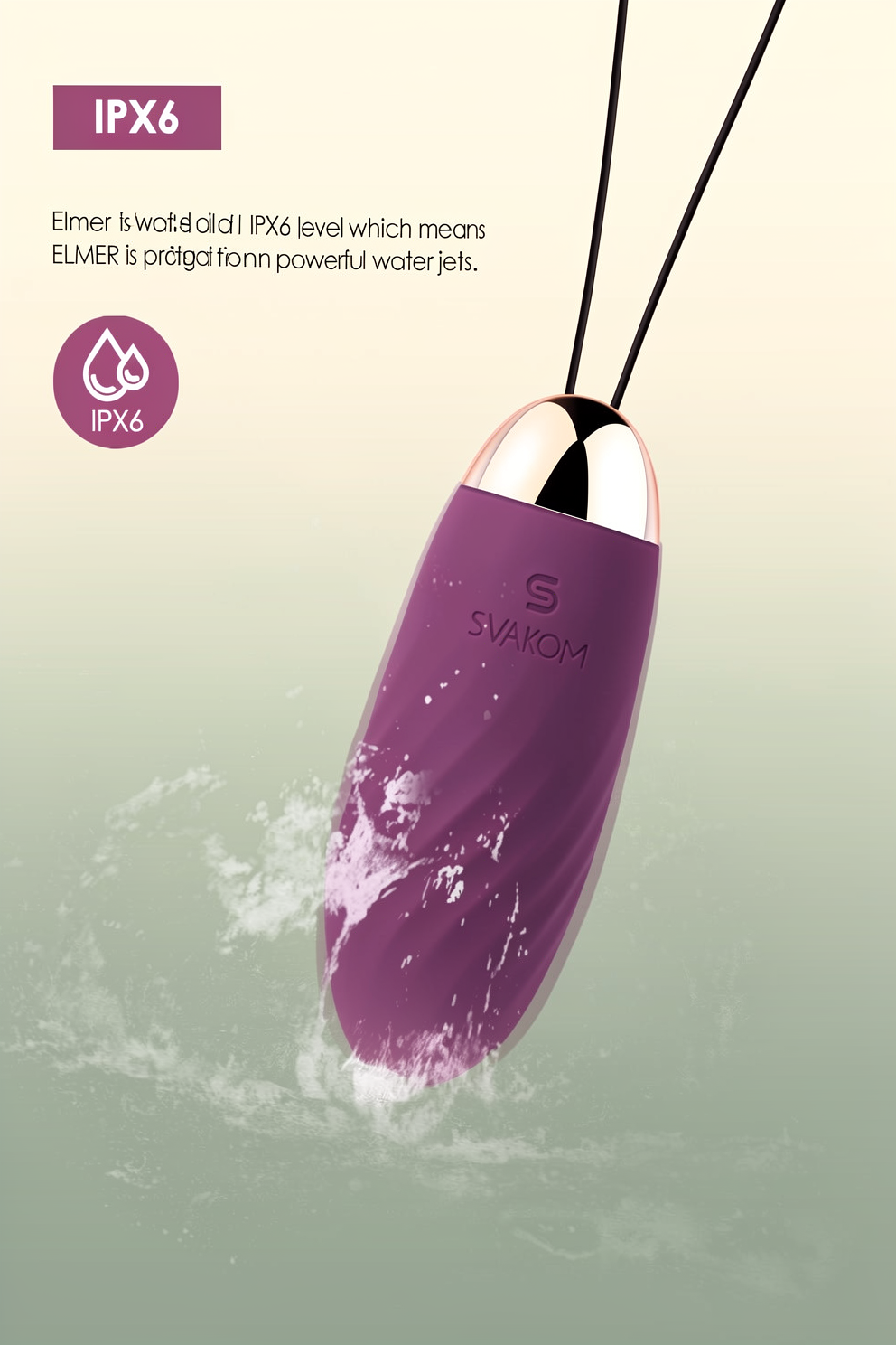 SVAKOM Elmer Bullet Vibrator Sex Toys, Wireless Vibrating Egg with Remote | G Spot Stimulation, 25 Vibration Patterns, Wearable Love Balls for Women, Silicone Clitoral Massager, IPX7 Waterproof
