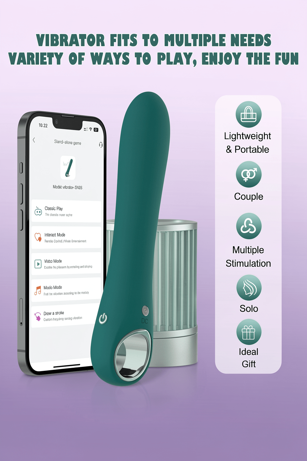 G Spot Dildos Sex Toys- APP Controlled Vibrating Dildo Vibrator with 10 Vibrations, Adult Sex Toy for Women Silicone Massagers for Clitoral Vagina Nipple Stimulation (APP Green) - Mairalea