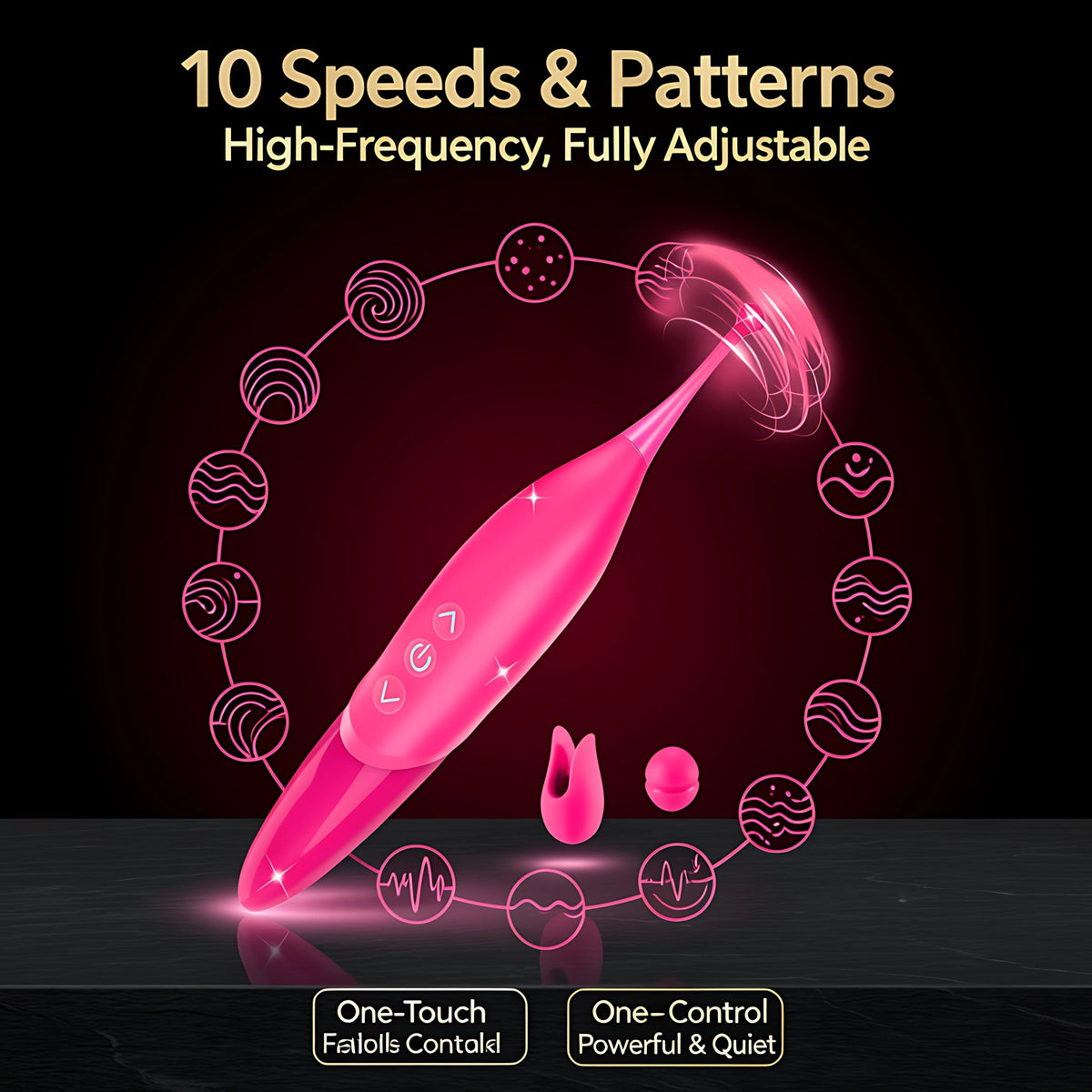 G Spot Vibrator – 10 Modes High-Frequency Rechargeable Wand - Mairalea