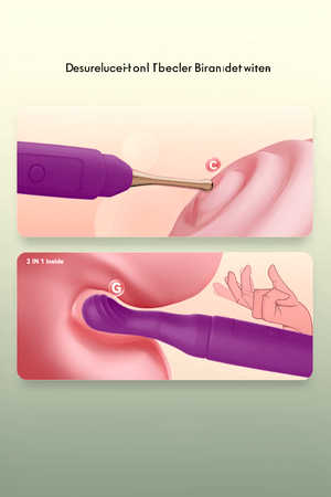 G Spot Vibrator Wand Adult Sex Toys & Games - Upgraded 2 in 1 Adult Toys for Women Sex Toys Nipple Clit Vibrators with 3 New Head & 10 Vibrations, Finger Mini Vibrator Couples Female Sex Toy Vibrater - Mairalea