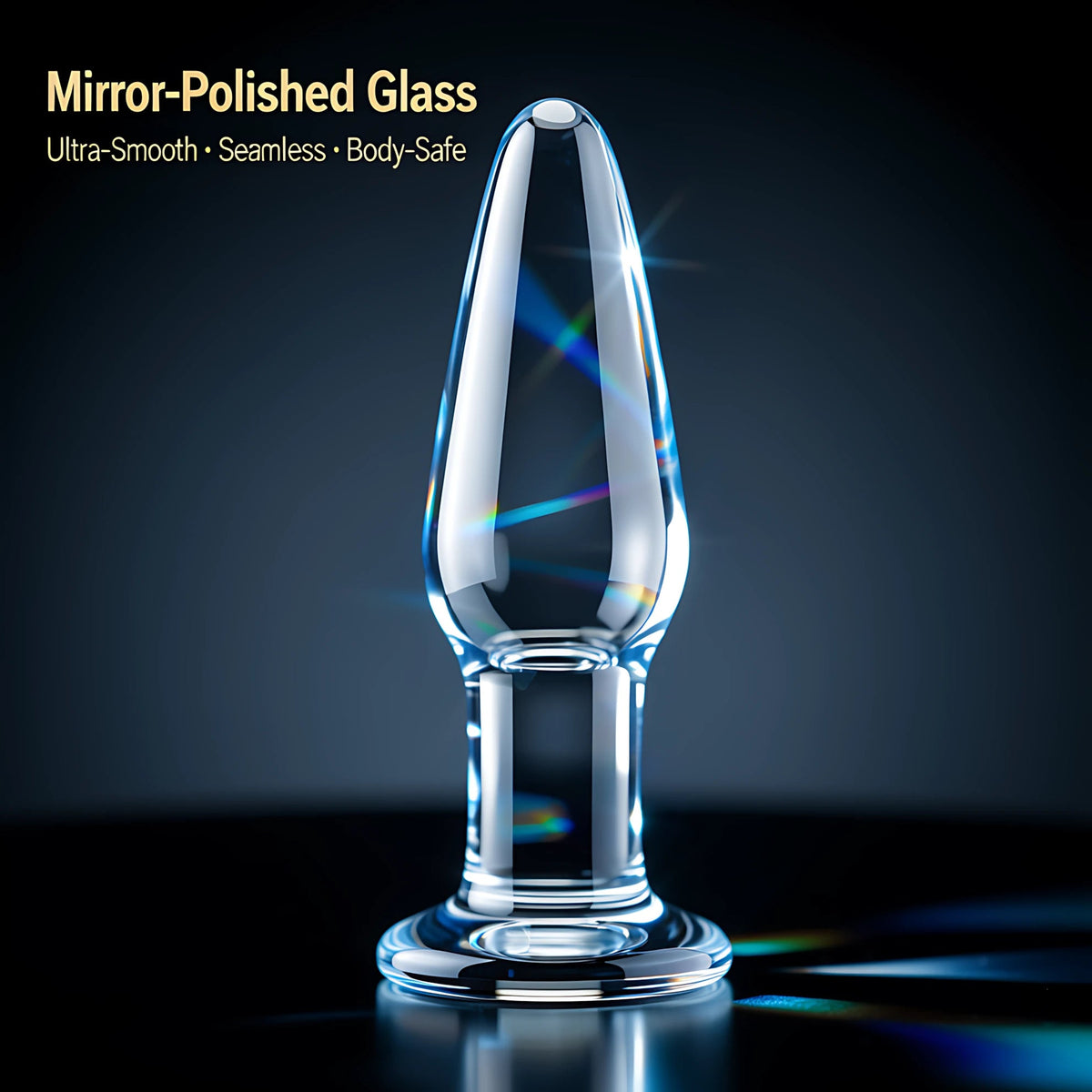 Glass Anal Plug Set of 3 | Borosilicate Butt Plugs for Temperature Play & Training - Mairalea