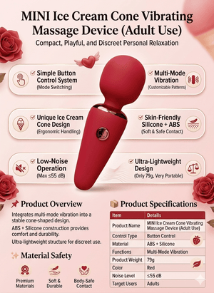 Ice Cream Cone Vibrating Massager - Mairalea