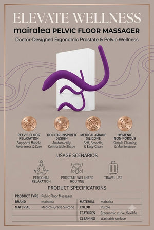 IntimateRose Pelvic Floor Massager - Pelvic Wand for Trigger Point Therapy & Pain Relief - Mairalea