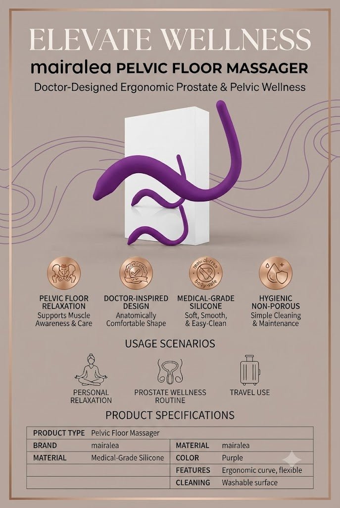 IntimateRose Pelvic Floor Massager - Pelvic Wand for Trigger Point Therapy & Pain Relief - Mairalea