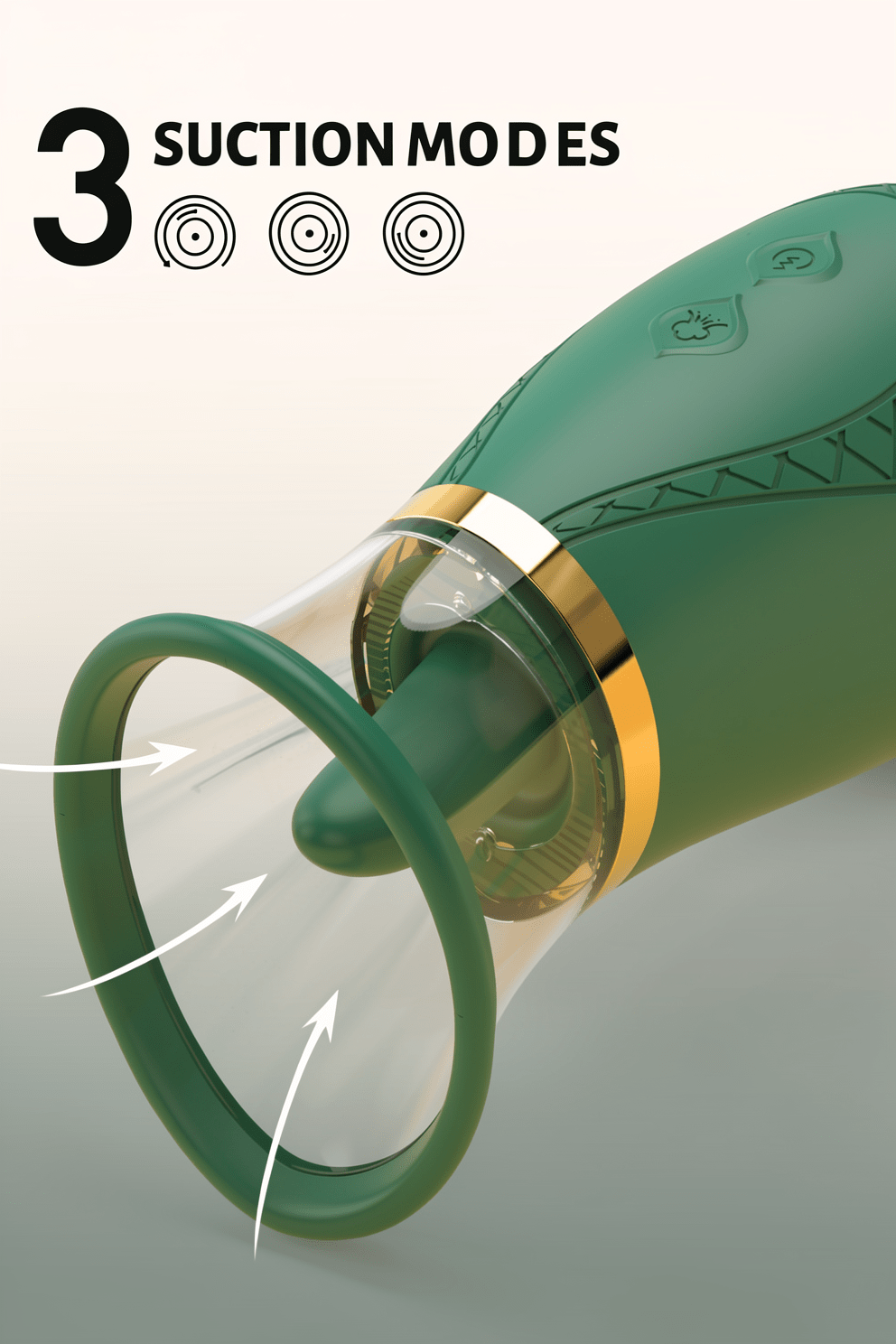 Jesbenna Clitoral Sucking Vibrator Sex Toys, 3 Sucking 9 Licking Modes Nipples Clit Sucker for Quick Orgasm, Tongue Vibrators Adult Toys for Women Couples, Green (S337) - Mairalea